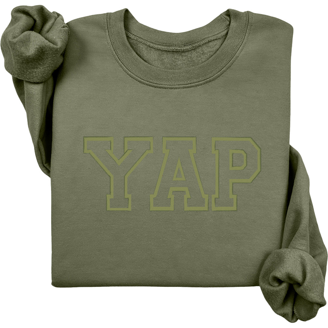 YAP Crewneck (Monochrome Text)